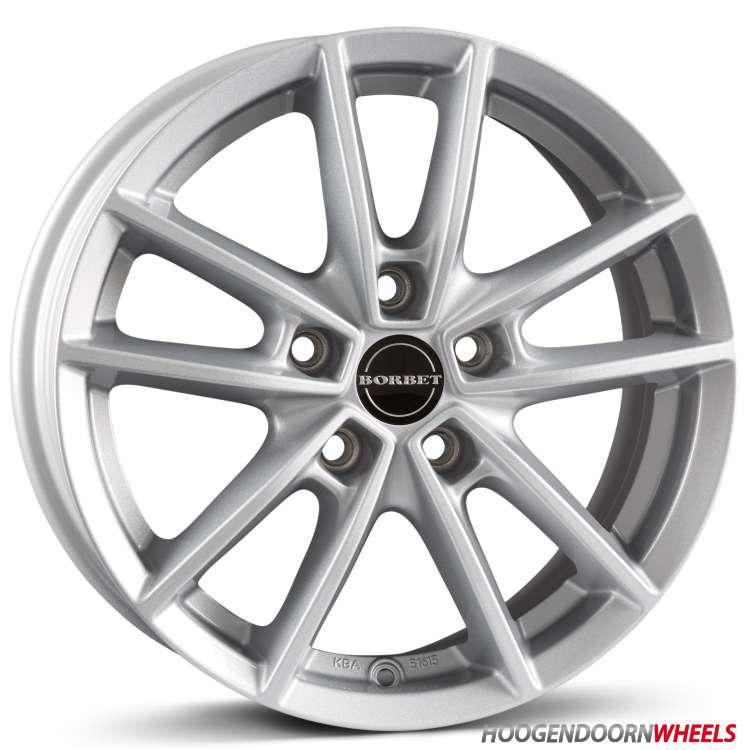 BORBET W - W 6x15 5X100 ET 43 57.1 Silver velg