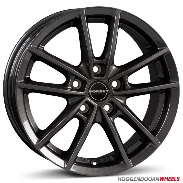 W - BORBET W 6x15 5X100 ET 43 57.1 Mistral Anthracite velg