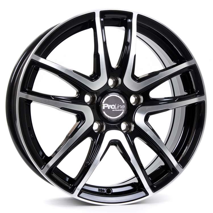 Zeeslak gastvrouw uit PROLINE WHEELS PXV - PROLINE WHEELS PXV 6.5x16 4X98 ET 35 58.1 Black  Polished velg