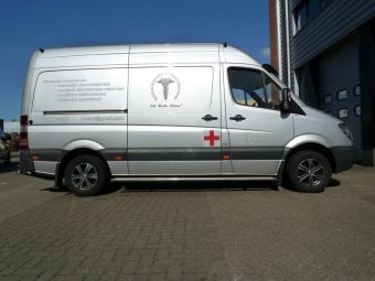 MAK Fuoco6 Ice velgen onder een Mercedes Sprinter