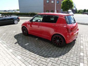 Bellini velgen van het model Motion matt black red 17 inch 