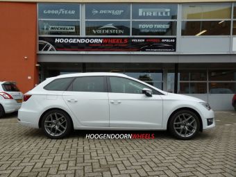 SEAT LEON MET BORBET VELGEN TYPE Y ANTRACIET 18 INCH