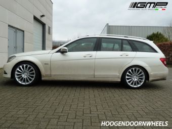 GMP DEDICATED MERCEDES C KLASSE TYPE STELLAR 18 INCH IN HET ZILVER