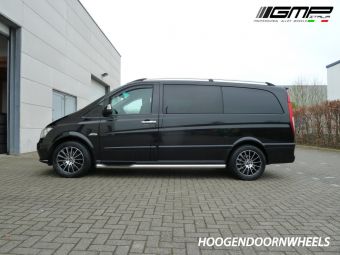 GMP DEDICATED MERCEDES VITO  KLASSE TYPE STELLAR 17 INCH ZWART GEPOLIJST