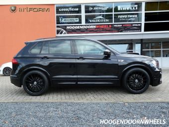 VW TIGUAN R-LINE MET ART FORM AF-401 ZWART 20 INCH 