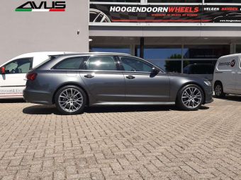 AVUS WHEELS ITALY AF18 GUNNER IN 19 INCH GEMONTEERD ONDER EEN AUDI A6