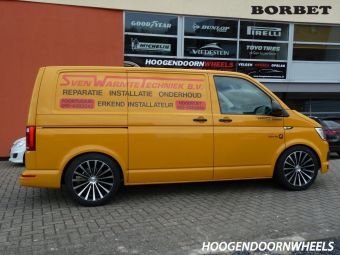 Borbet BLX breedset in 19 inch voor twee nieuwe bedrijfsauto`s van SVEN WARMTETECHNIEK