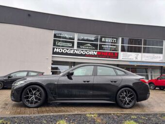 BORBET BY BLACK GLOSSY POLISHED IN 18 INCH GEMONTEERD ONDER EEN BMW 4 SERIE GRAN COUPE