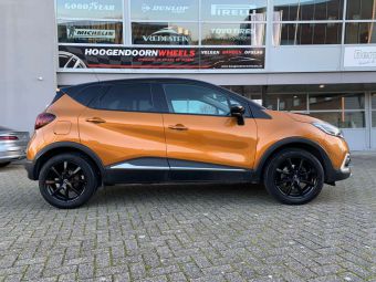 BORBET VELGEN LV4 ZWART IN 17 INCH GEMONTEERD ONDER EEN RENAULT CAPTUR