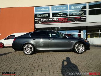 BORBET VELGEN RB ZILVER IN 18 INCH GEMONTEERD ONDER EEN LEXUS GS430