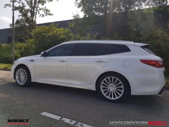 BORBET VELGEN BLX ZILVER IN 18 INCH GEMONTEERD IN UTRECHT EN ONDER EEN KIA OPTIMA