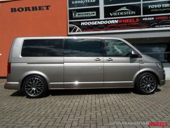 Borbet velgen DY 19 inch gemonteerd onder een Volkswagen T6 