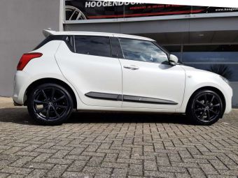 BORBET VELGEN LV4 BLACK IN 17 INCH GEMONTEERD ONDER EEN SUZUKI SWIFT GT 