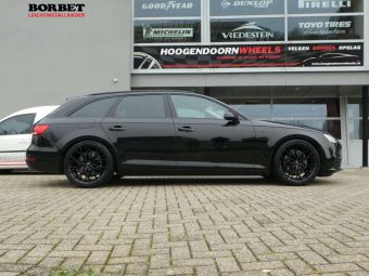 BORBET VELGEN BY IN MATT BLACK IN 19 INCH GEMONTEERD ONDER EEN AUDI A4