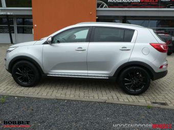 BORBET VELGEN VTX ZWART IN 18 INCH GEMONTEERD ONDER EEN KIA SPORTAGE 