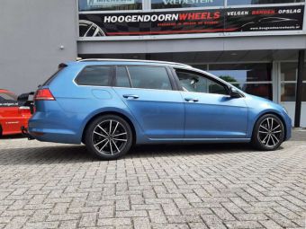 BORBET VELGEN W BLACK POLISHED IN 17 INCH GEMONTEERD ONDER EEN VW GOLF 