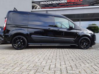 BORBET VELGEN Y IN 19 INCH EN ZWART GEMONTEERD ONDER EEN FORD TRANSIT CONNECT