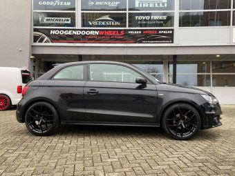 BORBET VELGEN Y BLACK GEMONTEERD IN 18 INCH GEMONTEERD ONDER EEN AUDI A1