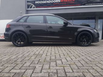 BORBET VELGEN Y BLACK GEMONTEERD IN 18 INCH GEMONTEERD ONDER EEN AUDI A3