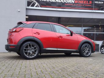 BORBET VELGEN Y MATT TITAN EN 18 INCH GEMONTEERD ONDER EEN MAZDA CX3 