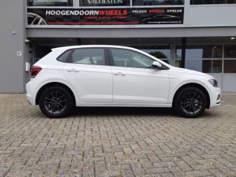 BORBET VELGEN TYPE W ANTRACIET EN 15 INCH GEMONTEERD ONDER EEN VW POLO 