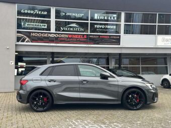 BORBET Y BLACK IN 18 INCH GEMONTEERD ONDER EEN AUDI A3