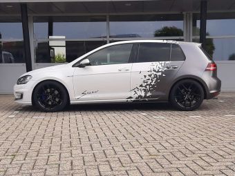 BORBET VELGEN Y BLACK GEMONTEERD IN 18 INCH GEMONTEERD ONDER EEN VOLKSWAGEN GOLF  