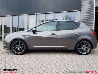 BORBET Y VELGEN TITAN 17 INCH GEMONTEERD ONDER EEN SEAT IBIZA 