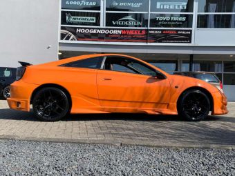 BORBET VELGEN Y BLACK IN 18 INCH GEMONTEERD ONDER EEN TOYOTA CELICA 