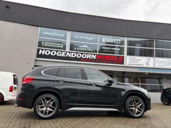 BORBET Z MISTRAL ANTHRACITE POLISHED IN 19 INCH GEMONTEERD ONDER EEN BMW X1