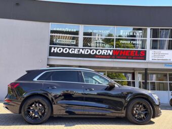 BORBET Z BLACK IN 20 INCH GEMONTEERD ONDER EEN AUDI E-TRON