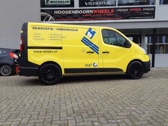 CARMANI 20 LUDWIG VELGEN MATT BLACK IN 19 INCH GEMONTEERD ONDER EEN RENAULT TRAFIC