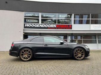 CONCAVER WHEELS CVR4 BRUSHED BRONZE IN 20 INCH GEMONTEERD ONDER EEN AUDI A5