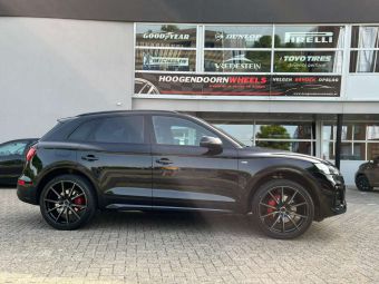 CONCAVER WHEELS CVR4 DOUBLE TINTED BLACK FORGED VELGENEN 22 INCH GEMONTEERD ONDER EEN AUDI Q5 