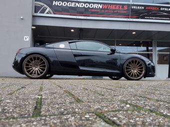 CUSTOM FORGED WHEELS CF-HW-01 8.5 EN 11.5 X 20 5X112 BRONZE GEMAAKT VOOR EEN AUDI R-8