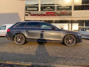 DAMINA DM05 ANTRACIET IN 18 INCH GEMONTEERD ONDER AUDI A4