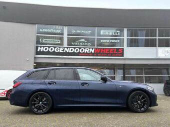 DEZENT AR BLACK IN 18 INCH GEMONTEERD ONDER EEN BMW 3 SERIE