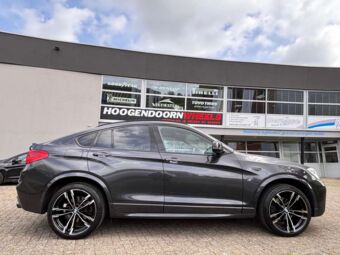 DIEWE WHEELS AVIO BLACK POLISHED IN 20 INCH GEMONTEERD ONDER EEN BMW X4
