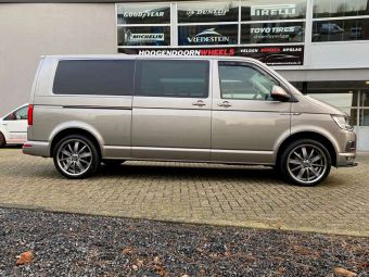 DIEWE WHEELS SOGNO IN 20 INCH INCH GEMONTEERD ONDER EEN VOLKSWAGEN TRANSPORTER 