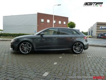 AUDI RS-3 MET GMP DEDICATED ATOM ANTRACIET GEPOLIJST EN 19 INCH 