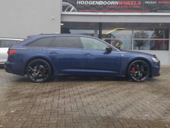 GMP WHEELS ANGEL BLACK IN 21 INCH GEMONTEERD ONDER DE AUDI A6 AVANT