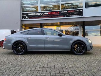 GMP WHEELS ATOM BLACK IN 21 INCH GEMONTEERD ONDER EEN AUDI A7 