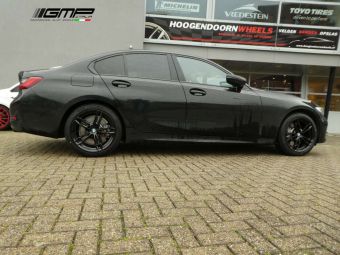 GMP WHEELS DEA 18 INCH MET WINTERBANDEN GEMONTEERD ONDER EEN BWM 3 SERIE 