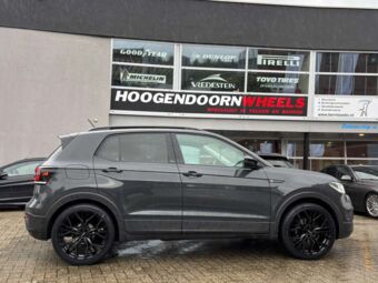 GMP WHEELS MATISSE BLACK IN 19 INCH GEMONTEERD ONDER EEN VOLKSWAGEN T-CROSS