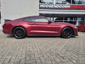 SEVENTY 9 BLACK GEMONTEERD ONDER EEN FORD MUSTANG