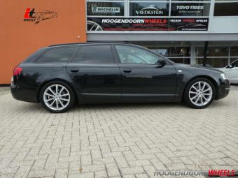 IT WHEELS VELGEN ALICE ZILVER GEMONTEERD ONDER EEN AUDI A-6 IN 18 INCH MET WINTERBANDEN