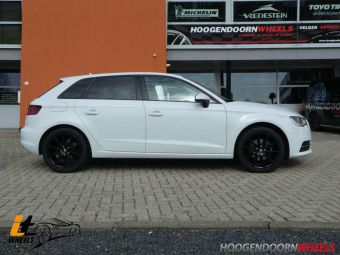 IT WHEELS VELGEN ALICE BLACK IN 17 INCH GEMONTEERD ONDER EEN AUDI A3