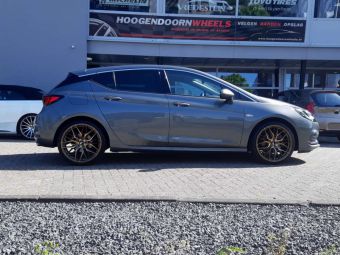 JR WHEELS JR28 PLATINUM BRONZE IN 19 INCH ONDER EEN OPEL ASTRA K