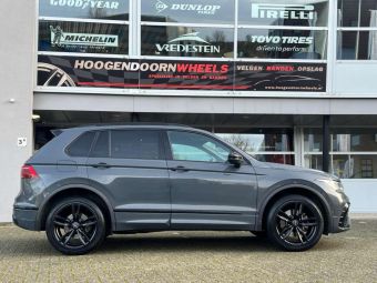 MAK LUFT MB MATT BLACK IN 19 INCH GEMONTEERD ONDER EEN VOLKSWAGEN TIGUAN