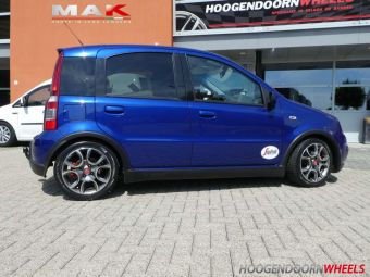 MAK VELGEN TORINO VELGEN GEMONTEERD ONDER EEN FIAT PANDA ABARTH 